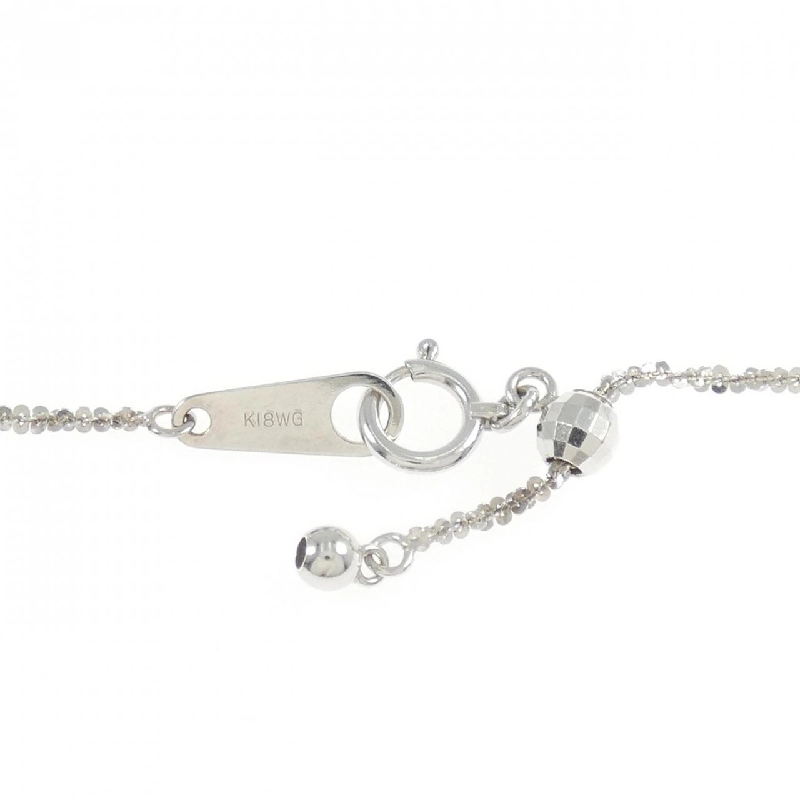 K18WG/K18BG Dây chuyền kim cương chéo 0.92CT - Hàng hiệu chính hãng 858334