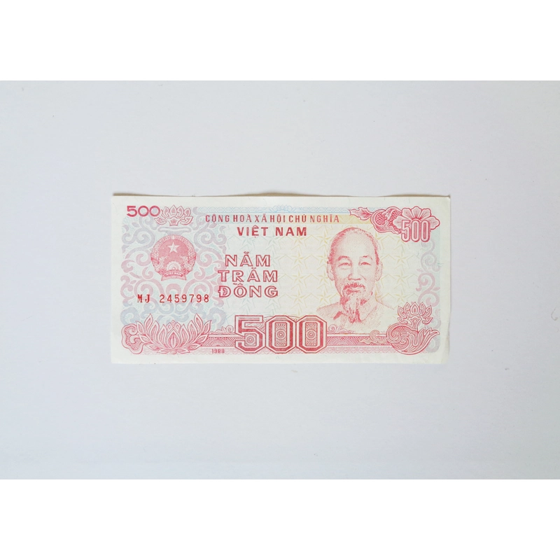 Tờ tiền 500 đồng xưa (MJ 2459798) 370804