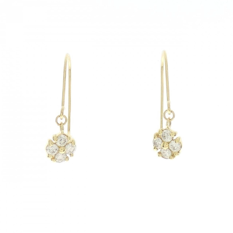 K18YG Bông tai hoa kim cương - Hàng hiệu Authentic 869735