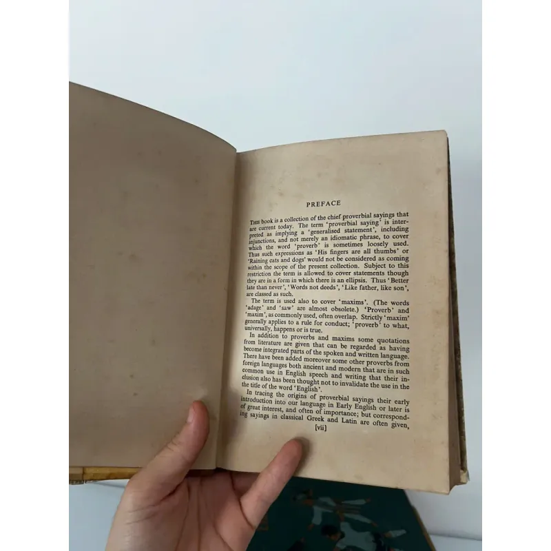 A Book of English Proverbs: With Origins and Explanations by V.H. Collins 1959 707555