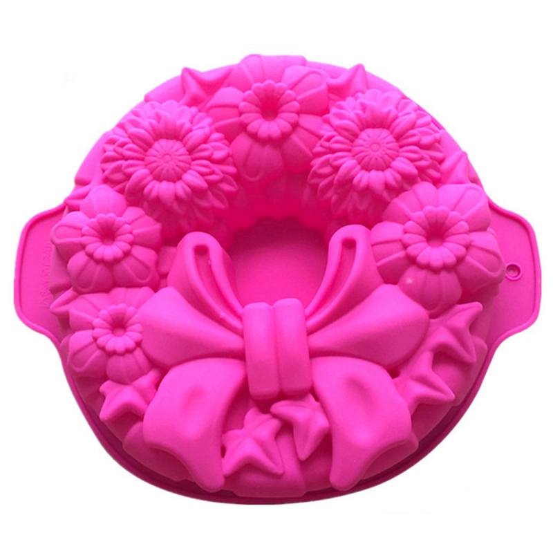 Khuôn silicon làm đế bánh, rau câu vòng hoa - Loại 30 cm - Mã số 1123 338371