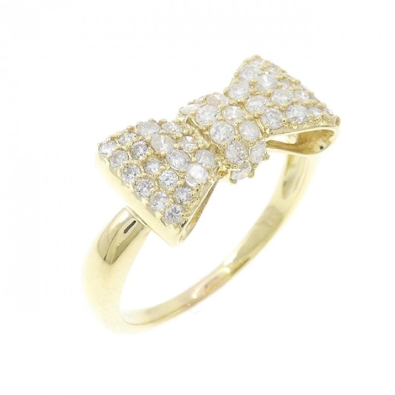 Nhẫn kim cương pavé hình ruy băng K18YG 0.50CT - Hàng hiệu chính hãng 847716