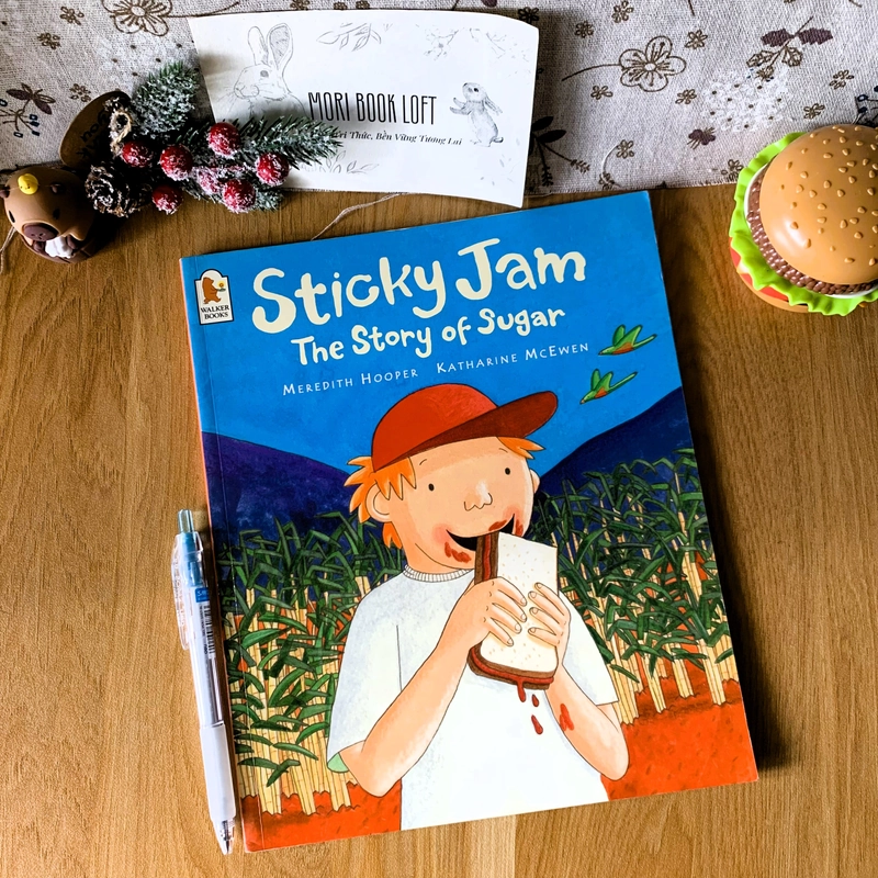 Sách tranh Sticky Jam: The Story of Sugar, Used, Picture Book For Kids 444083