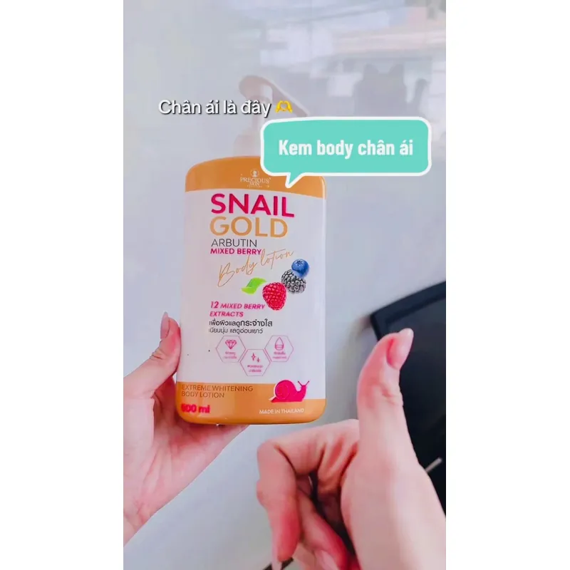 Sữa Dưỡng Thể Trắng Da Body Snail Gold Mix 12 Berry Body Lotion 500ml 562021