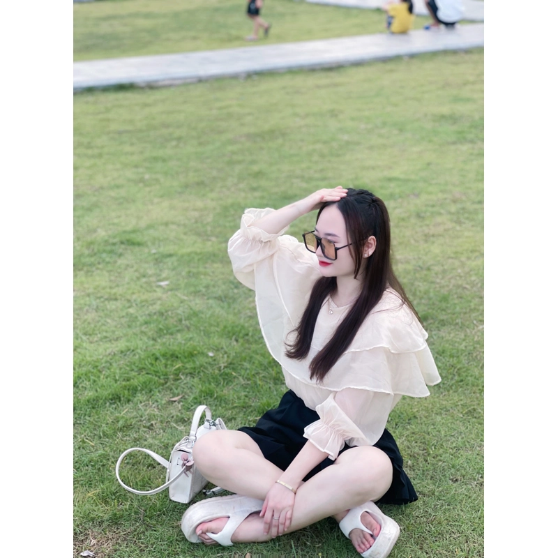 Áo sơ mi voan tay dài 530468