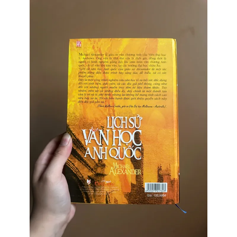 Lịch Sử Văn Học Anh Quốc - Michael Alexander (NXB Văn Lang, bìa cứng giấy láng) 733542