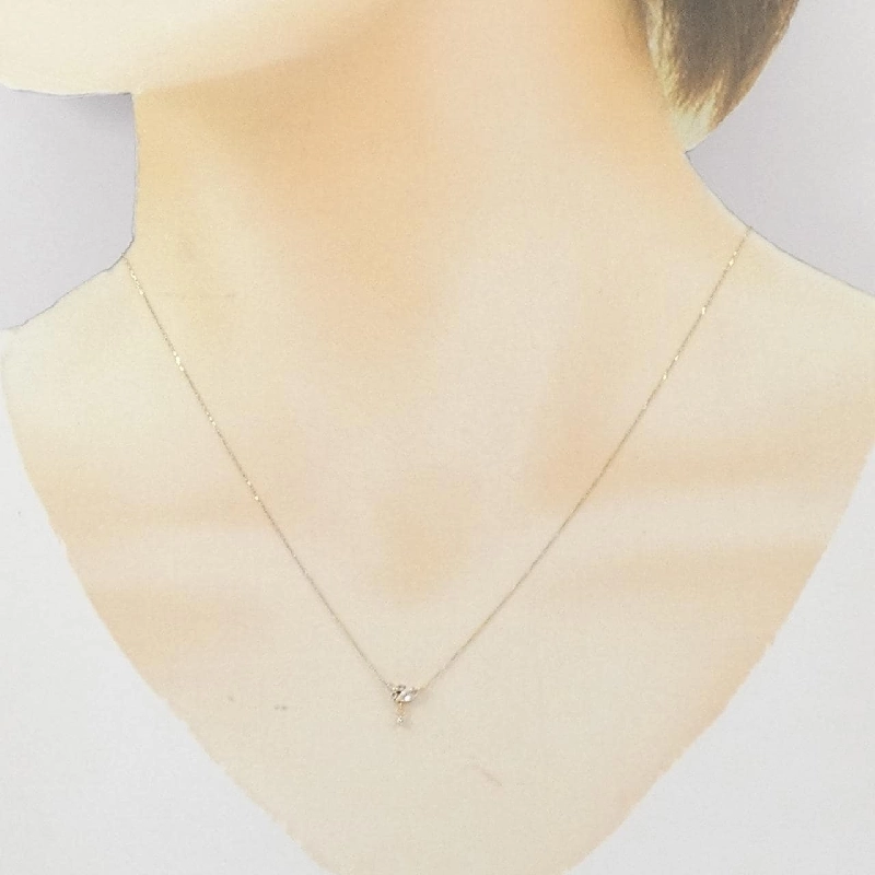 K10YG Đá Topaz Trắng Dây Chuyền - Hàng hiệu Chính hãng 859470