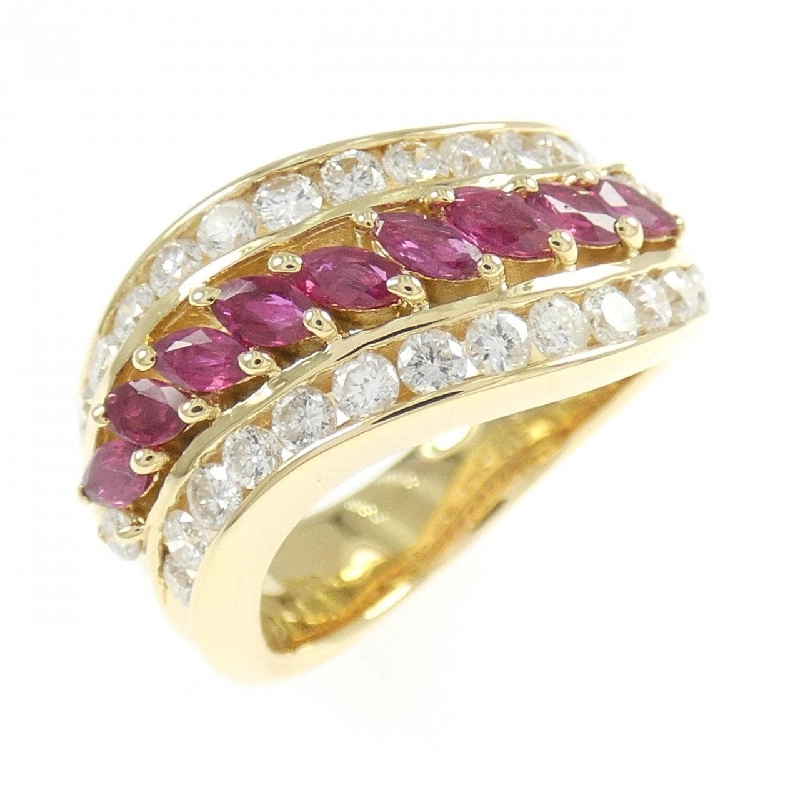 Nhẫn Ruby K18YG 0.73CT - Hàng hiệu Chính hãng 850171