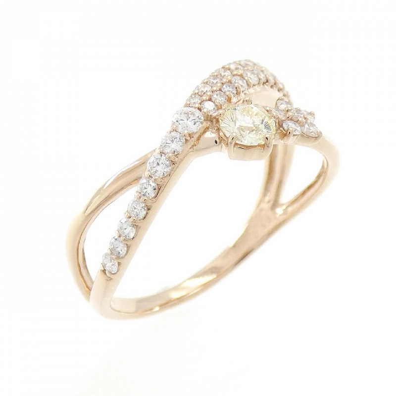 Nhẫn kim cương hoa K18PG 0.154CT - Hàng hiệu Authentic 856872