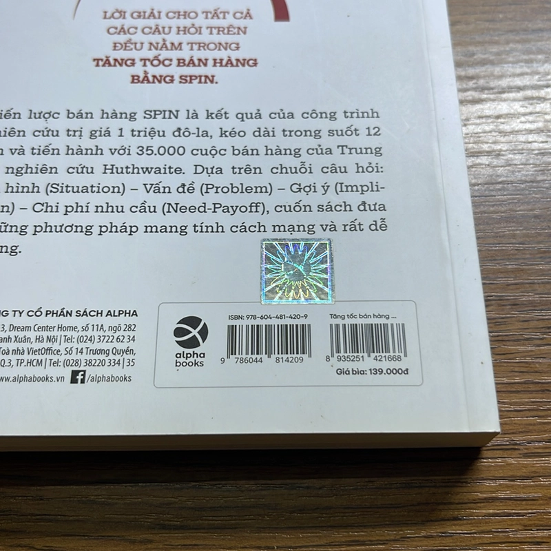 Tăng tốc bán hàng bằng Spin Neil Rackham 521460