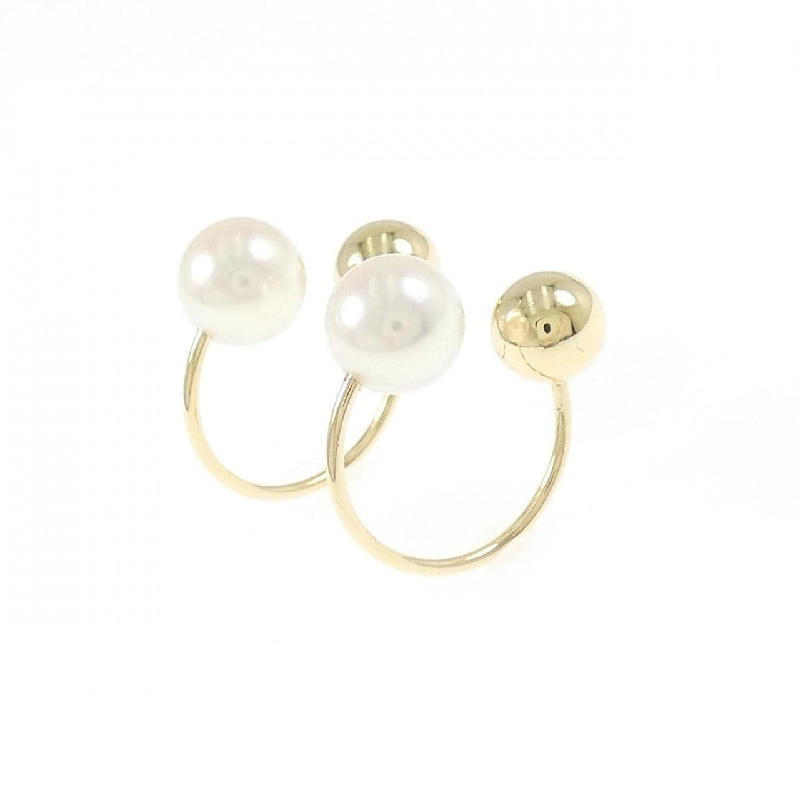 K18YG Bông tai ngọc trai Akoya 6.5mm - Hàng hiệu Chính hãng 871850