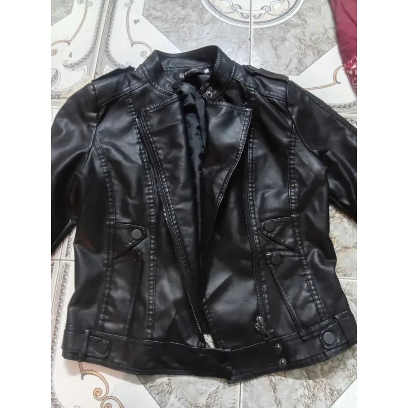 Áo khoác da nữ thời trang mới 99% mặc 1 lần 738078