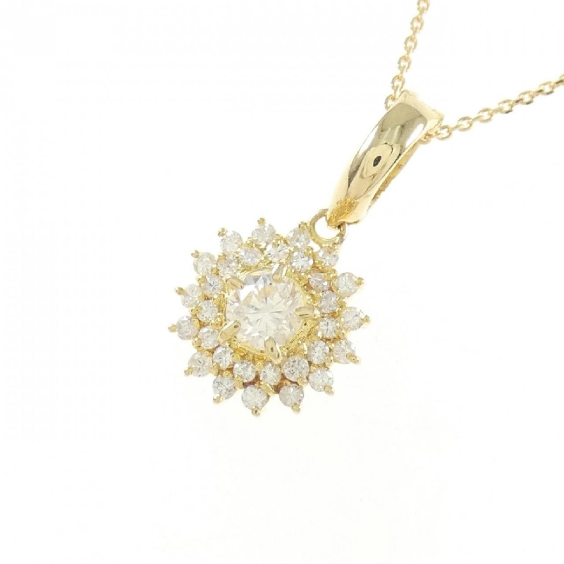 K18YG Dây chuyền kim cương 0.65CT - Hàng hiệu Chính hãng 859507