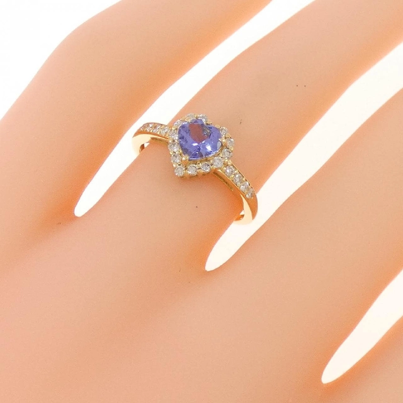 Nhẫn Tanzanite K18YG hình trái tim 0.50CT 669812