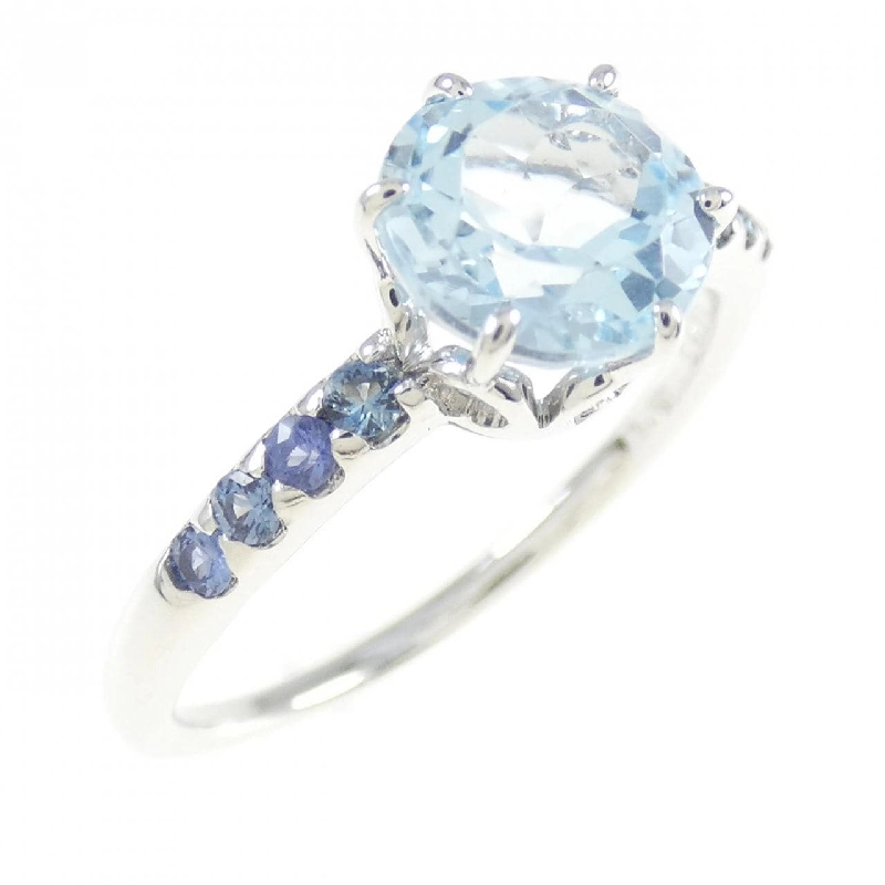 Nhẫn Blue Topaz Ponte Vecchio 1.63CT - Hàng hiệu Authentic 838515