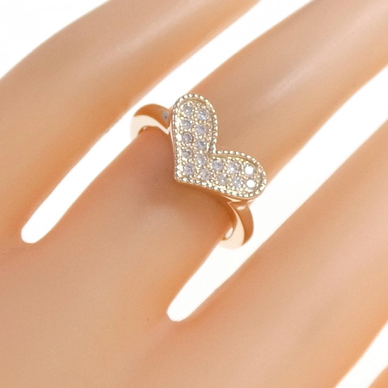 Nhẫn kim cương K18PG hình trái tim 0.16CT 670572