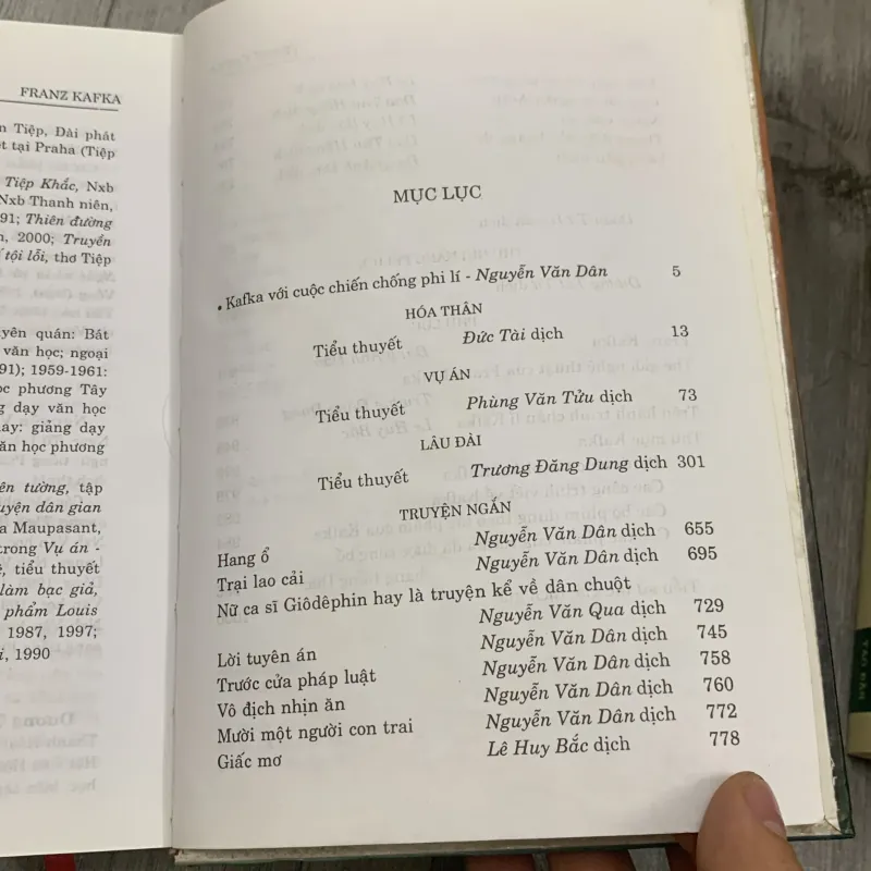 Franz kafka tuyển tập tác phẩm. 5b5 1009433