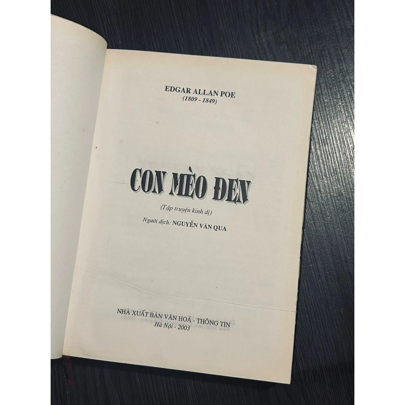 Con mèo đen - E.L. Poe (bìa cứng) 384101