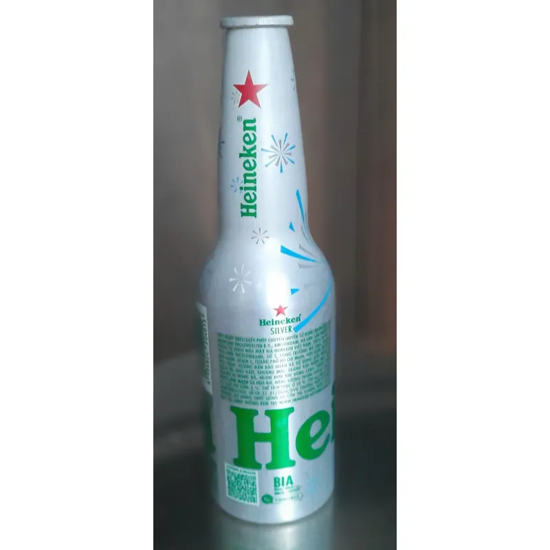 Vỏ CHAI Bia Heniken, vỏ nhôm, phiên bản mới, đẹp sang trọng, dung tích 330ml 534160