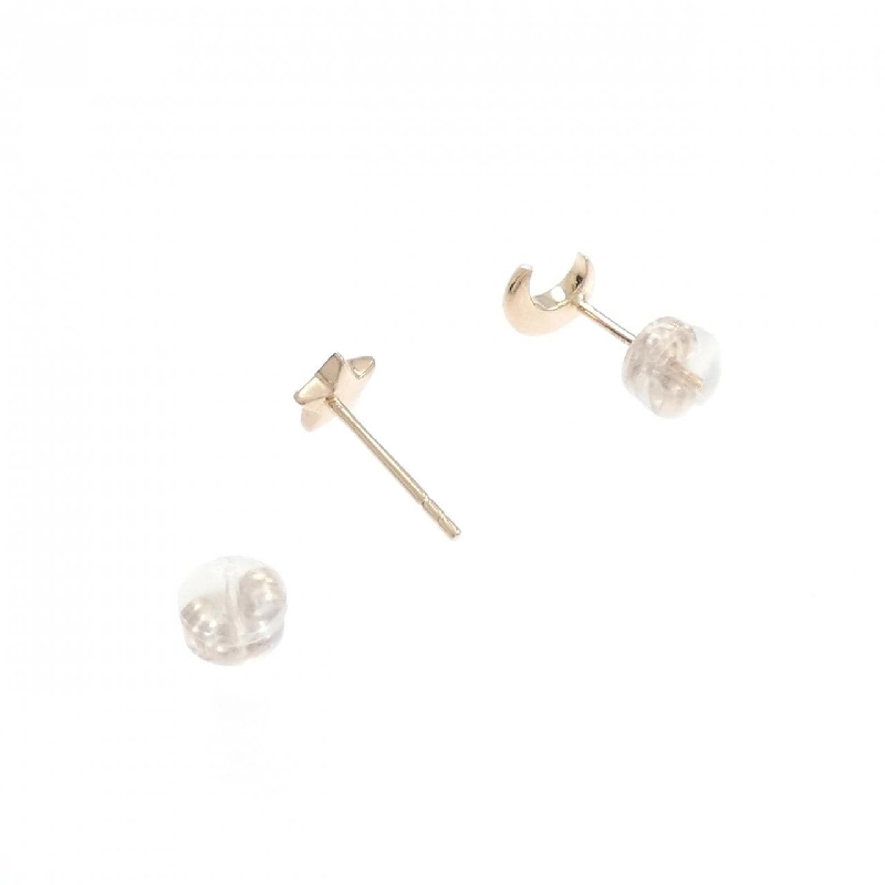 K18PG Mặt Trăng × Ngôi Sao Bông Tai Kim Cương 0.10CT - Hàng hiệu Chính Hãng 870285