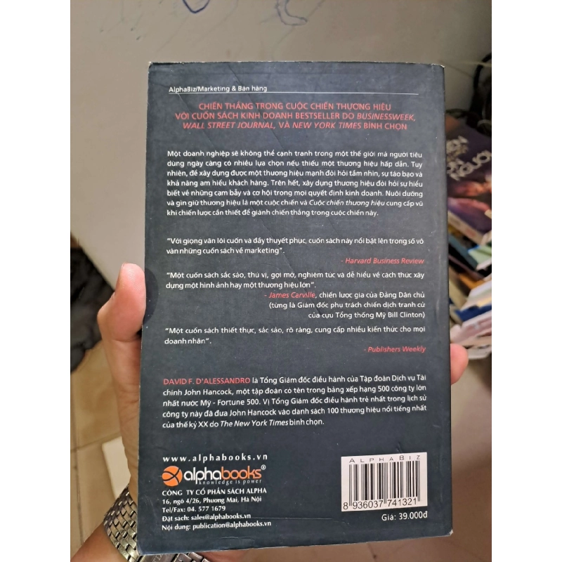 Cuộc chiến thương hiệu - David F. D'Alessandro MARKETING KINH DOANH HCM0910 925032