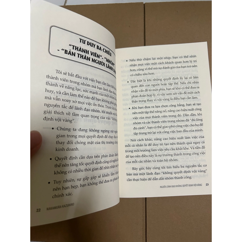 Người lãnh đạo không quyết định vội vàng 503814