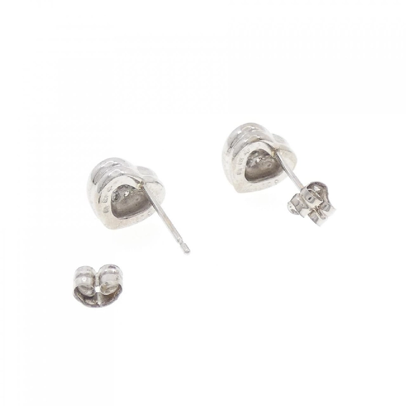 K18WG Bông tai hình trái tim kim cương 0.18CT - Hàng hiệu Chính hãng 869925