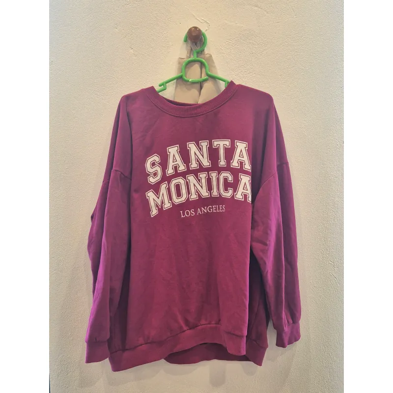 Áo nỉ nữ Santa Monica màu mận - Avella - sz 16 785884