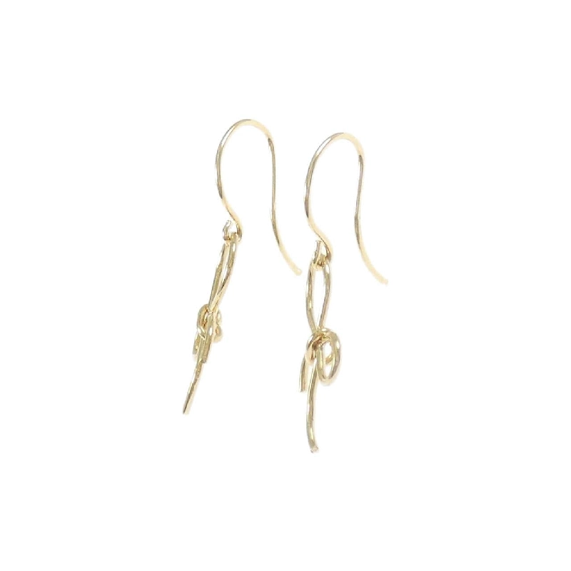 K18YG Bông tai Ruy băng - Hàng hiệu Chính hãng 866024