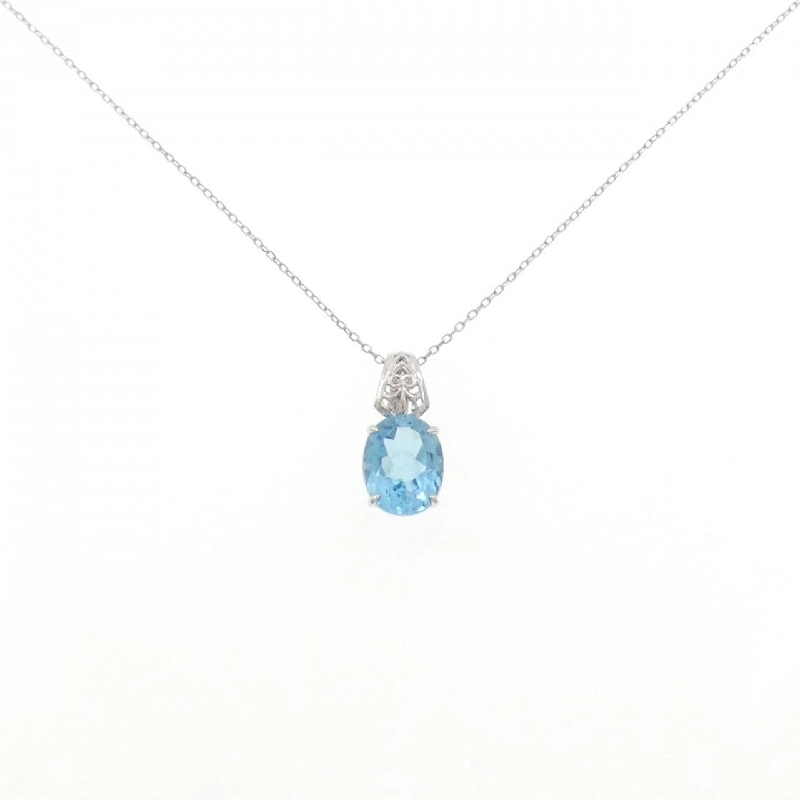 K10WG Blue Topaz Necklace - Hàng hiệu Authentic 859421