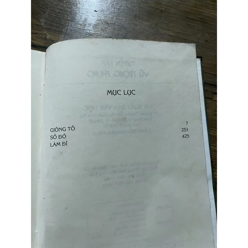 Tuyển tập Vũ Trọng Phụng, bìa cứng, 2 tập  1046787