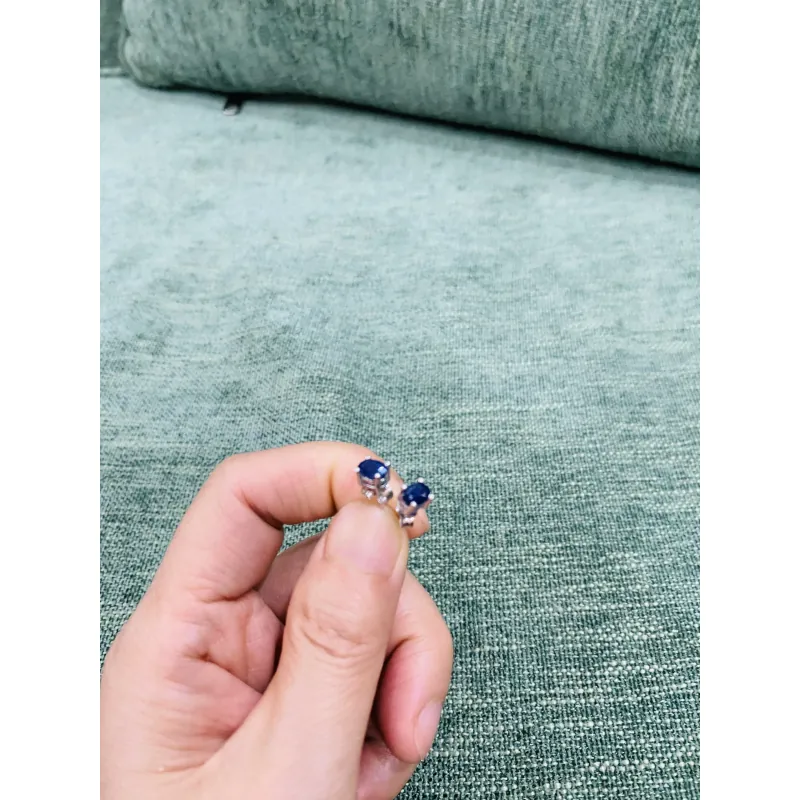 Đội nụ bạc 925 Saphire  926657