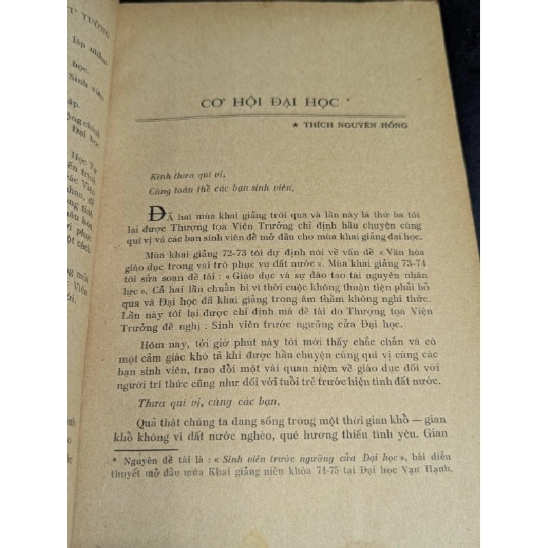 Tạp chí tư tưởng - Chủ nhiệm Thích Minh Châu 780205