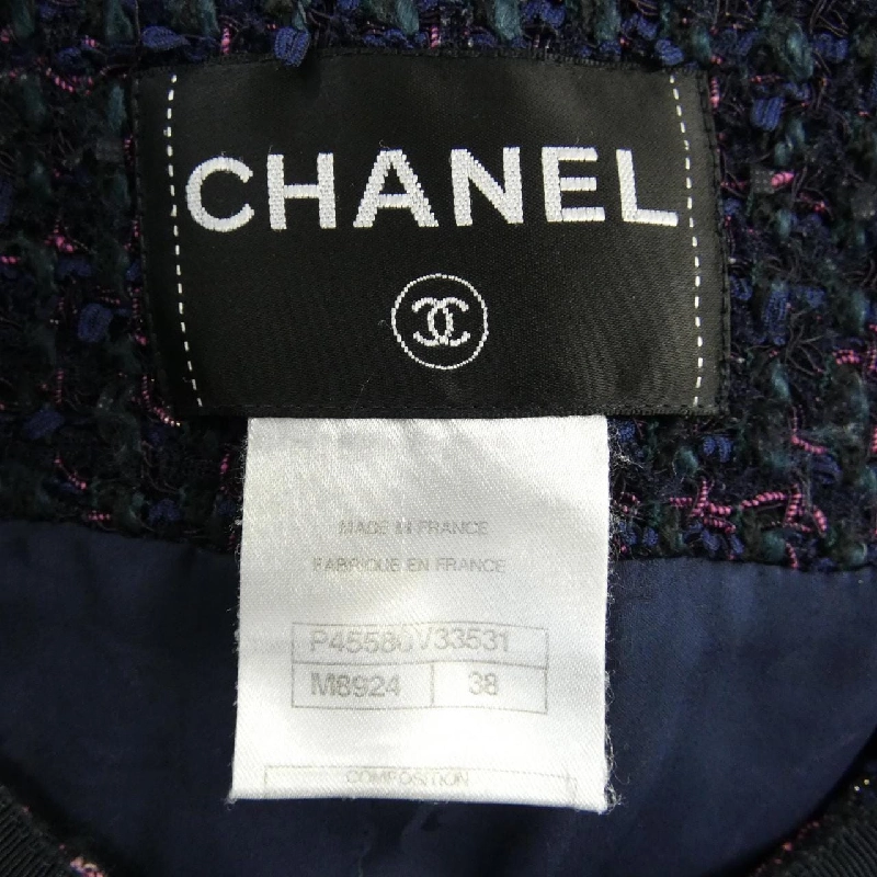 Áo khoác không cổ CHANEL P45580V33531 13P 630294