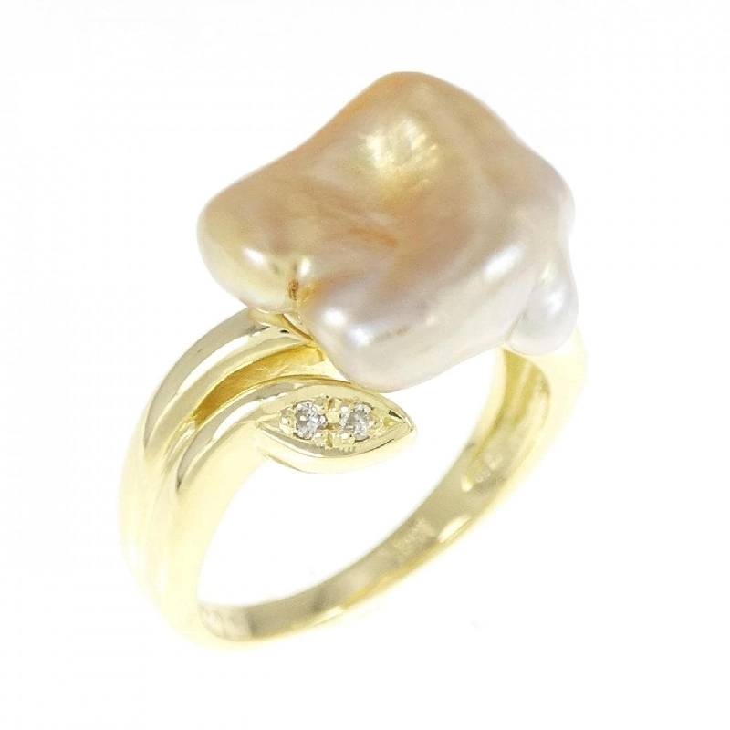 Nhẫn ngọc trai trắng K18YG - Hàng hiệu Authentic 855775