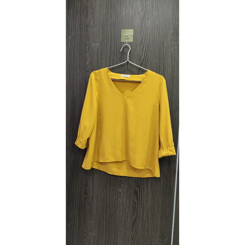 Áo sơ mi vàng croptop siêu xinh 933840