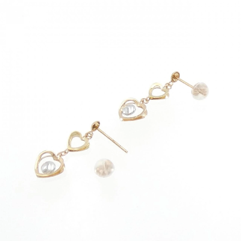 K18 Ba màu Heart Bông tai - Hàng hiệu Authentic 876682