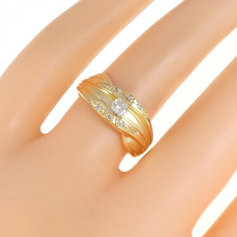 Nhẫn kim cương K18YG 0.20CT 670658