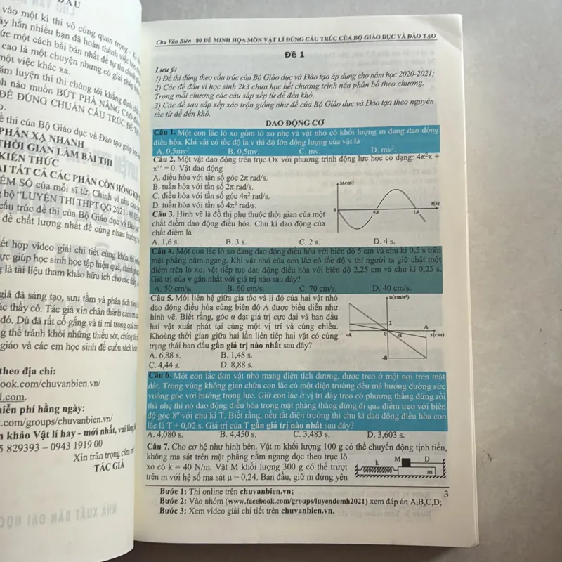 Luyện thi THPT Quốc gia năm 2021 80 đề minh hoạ Môn Vật Lý - Chu Văn Biên 778985