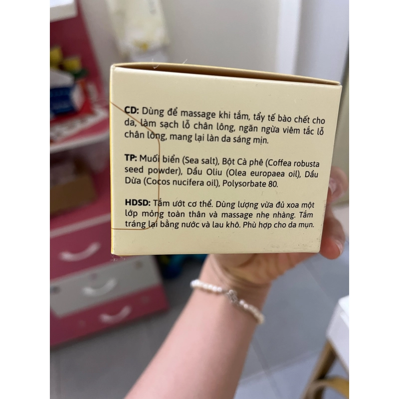 Tẩy da chết cafe cốt dừa cỏ mềm siêu thơm siêu sạch siêu mềm mại 501589