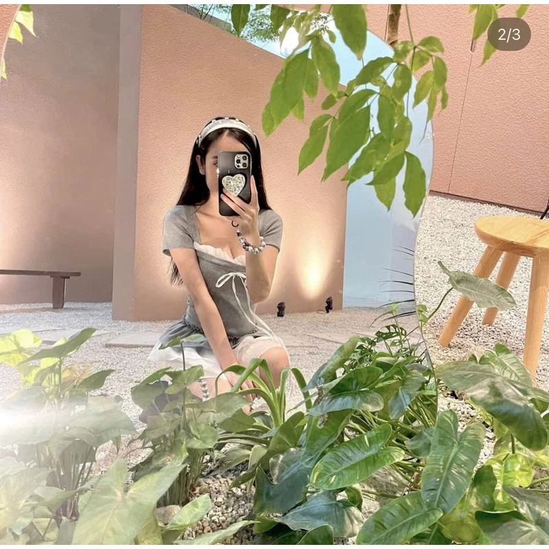Váy phối ren hàng thiết kế 520900