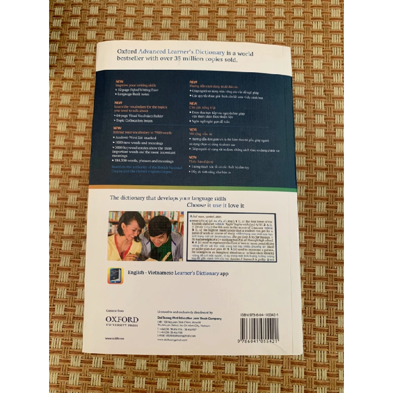 Từ điển Oxford Advanced Learner’s Dictionary 8th Edition (Anh-Anh-Việt) -kèm CD. Mới 90%- STB19.06- Từ Điển Oreka-Blogmeo 164718