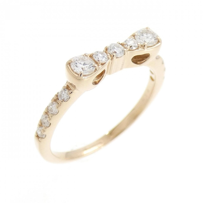 Nhẫn kim cương K18PG có ruy băng 0.30CT 671577