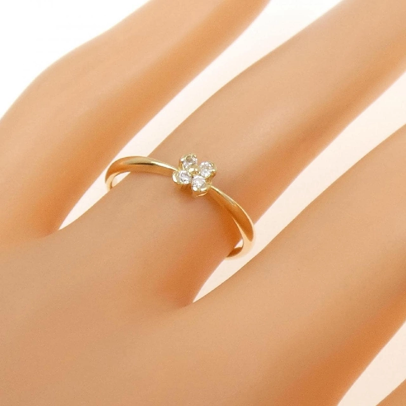 Nhẫn kim cương hoa K18YG 0.07CT - Hàng hiệu chính hãng 850921