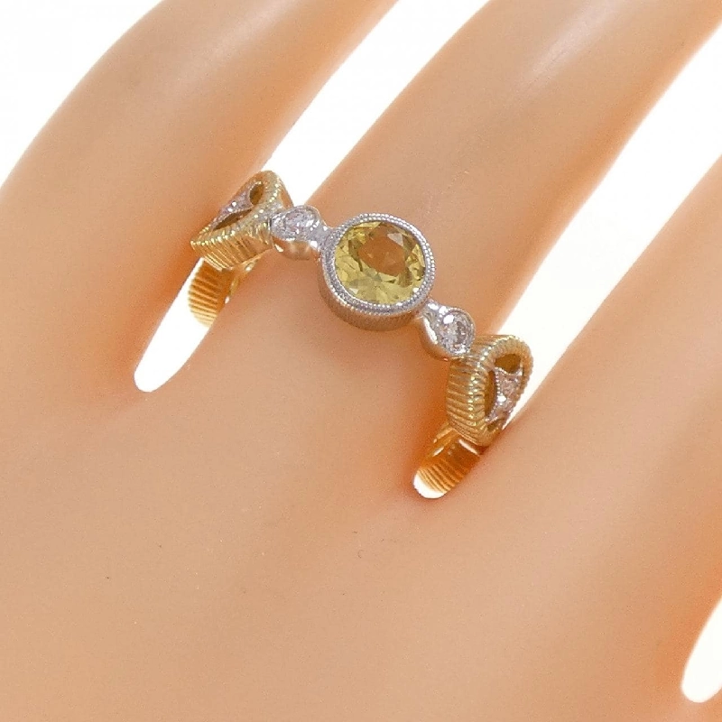 Nhẫn Sapphire 750YG/750WG 0.77CT - Hàng hiệu Authentic 847612