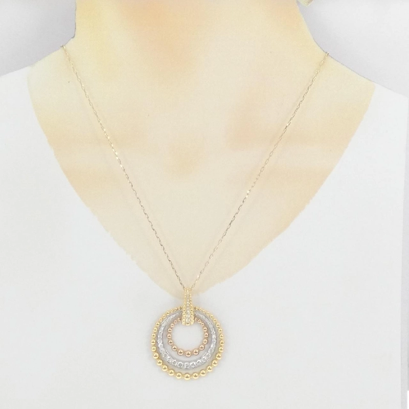 K18YG/PT900/K18PG Dây chuyền kim cương 1.50CT - Hàng hiệu Authentic 851158