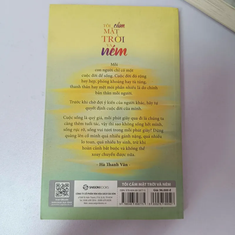 Tôi Cầm Mặt Trời Và Ném - Hà Thanh Vân 971548