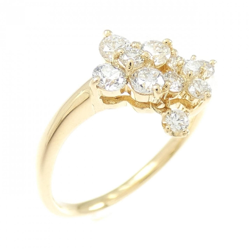 Nhẫn kim cương hoa K18YG 0.45CT 668312