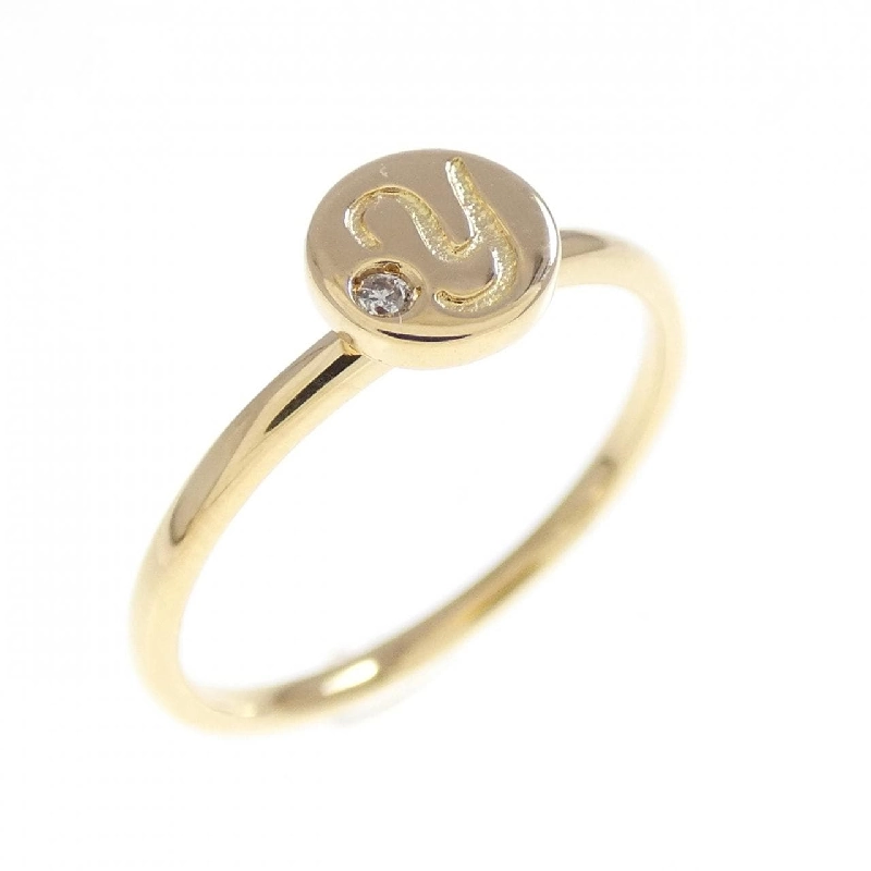 Nhẫn kim cương chữ Y K18YG - Hàng hiệu Authentic 851002