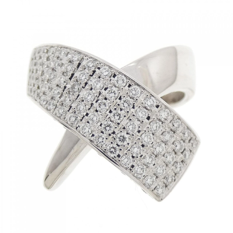 Nhẫn kim cương 750WG Pavé 0.97CT 666326